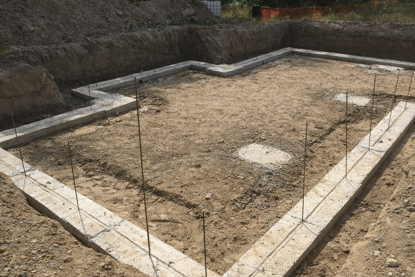 Concrete footings in Chino, CA
