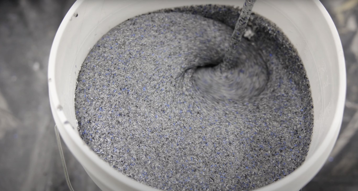 High-quality concrete mix being prepared in Chino, CA